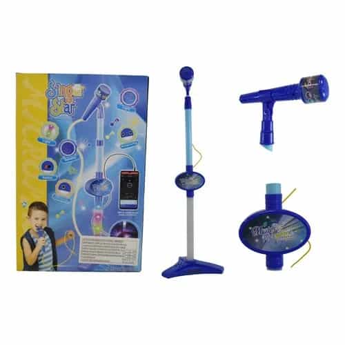 Micrófono De Pie Con Luz Juguete Infantil 66-85 Cm
