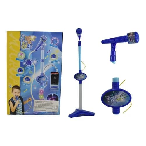 Micrófono De Pie Con Luz Juguete Infantil 66-85 Cm — imagen 1 de 2