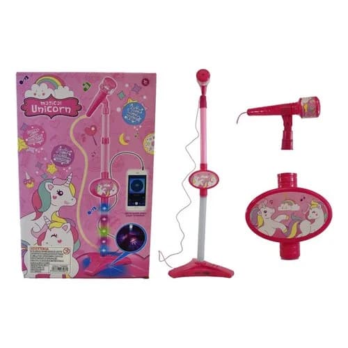 Micrófono De Pie Con Luz Juguete Infantil 66-85 Cm — imagen 2 de 2