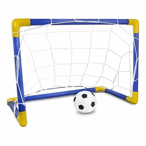 Arco De Fútbol Encastrable Con Red 79 X 50 X 43 Cm Azul