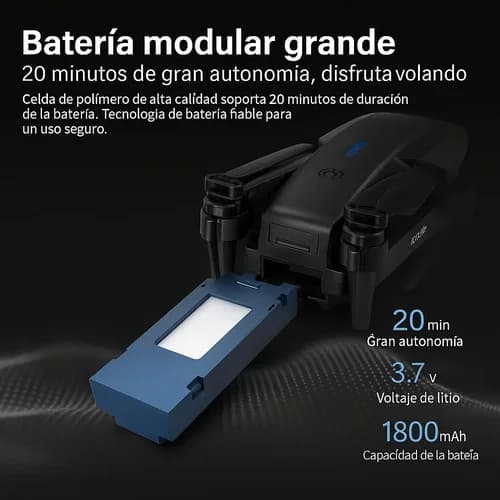 Mini Drone Plegable Con Cámara 2.4G Wifi Y Control Remoto — imagen 2 de 6