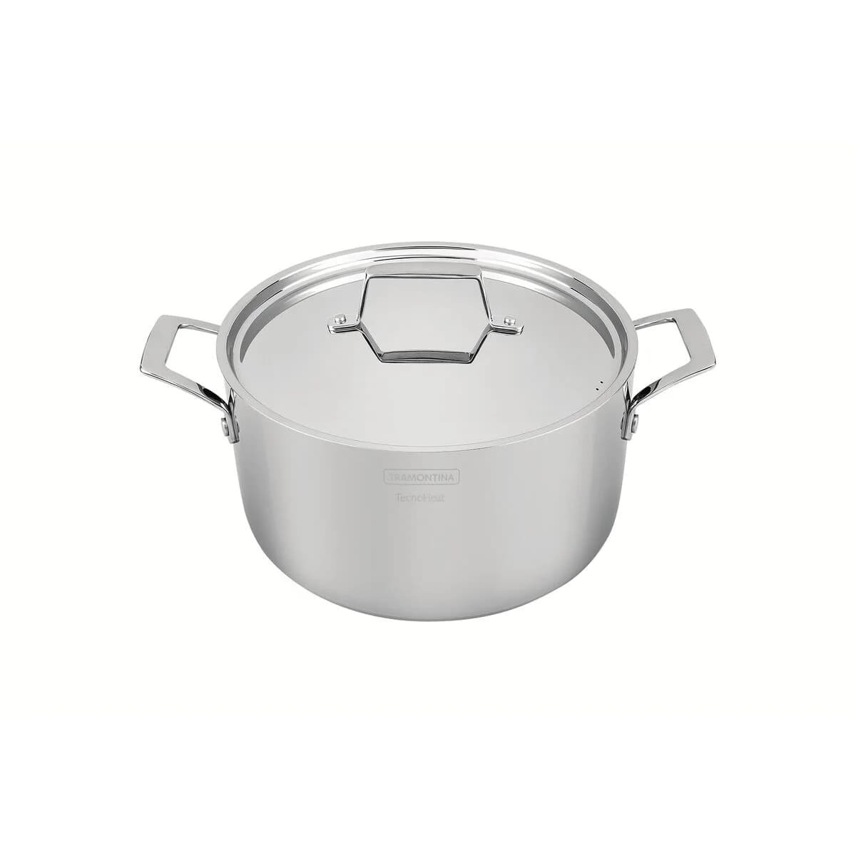 Cacerola Tramontina Grano Triple Fondo 24 cm 4,7 L Acero Inoxidable con Tapa y Asas — Apta Inducción — imagen 4 de 8