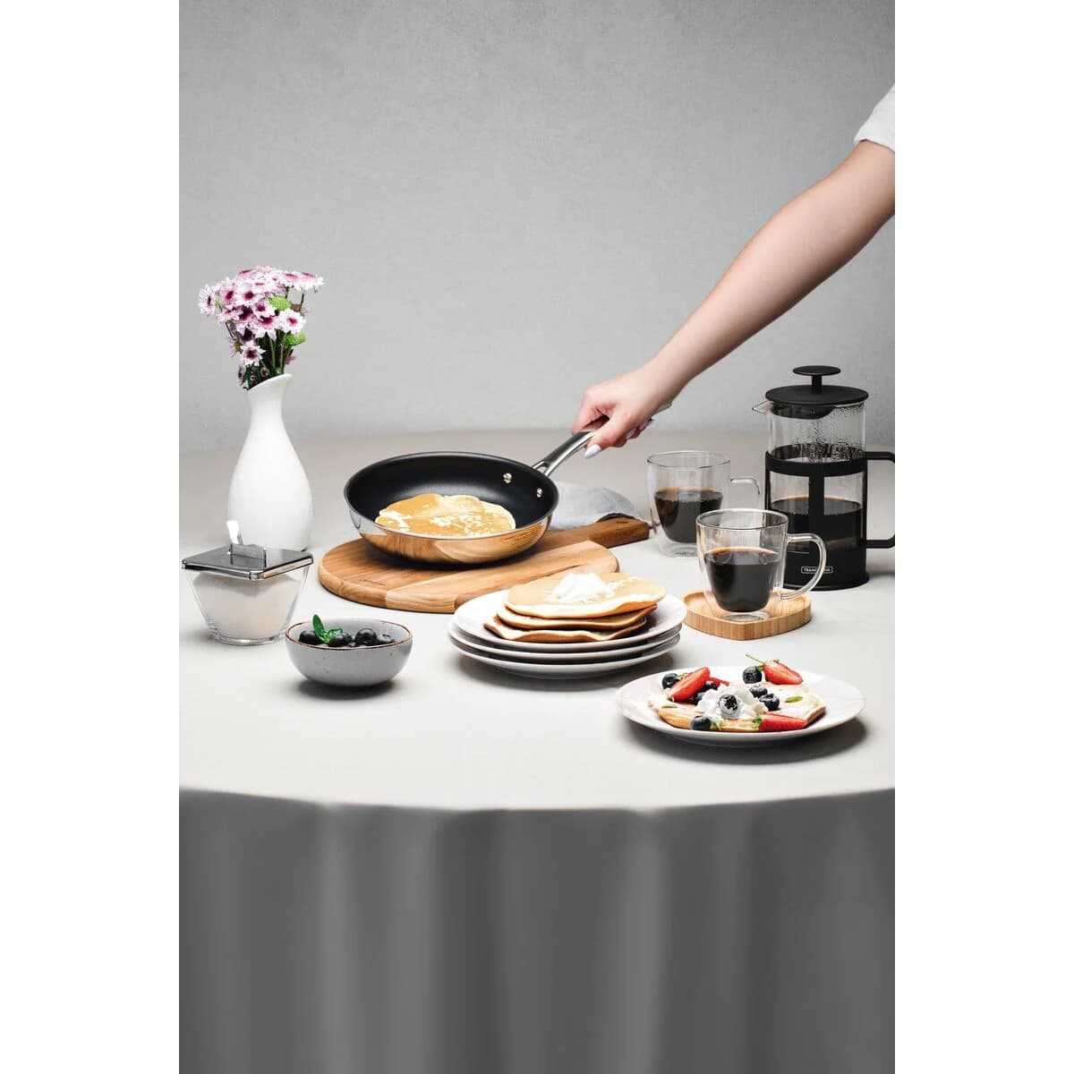 Sartén Tramontina Grano Triple Fondo 20 cm 1,2 L Acero Inoxidable Antiadherente — Apta para Inducción — imagen 7 de 7