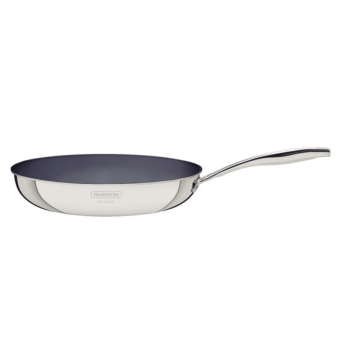 Sartén Tramontina Grano Triple Fondo 30 cm 3,4 L Acero Inoxidable 18/10 con Revestimiento Cerámico — Apto Inducción