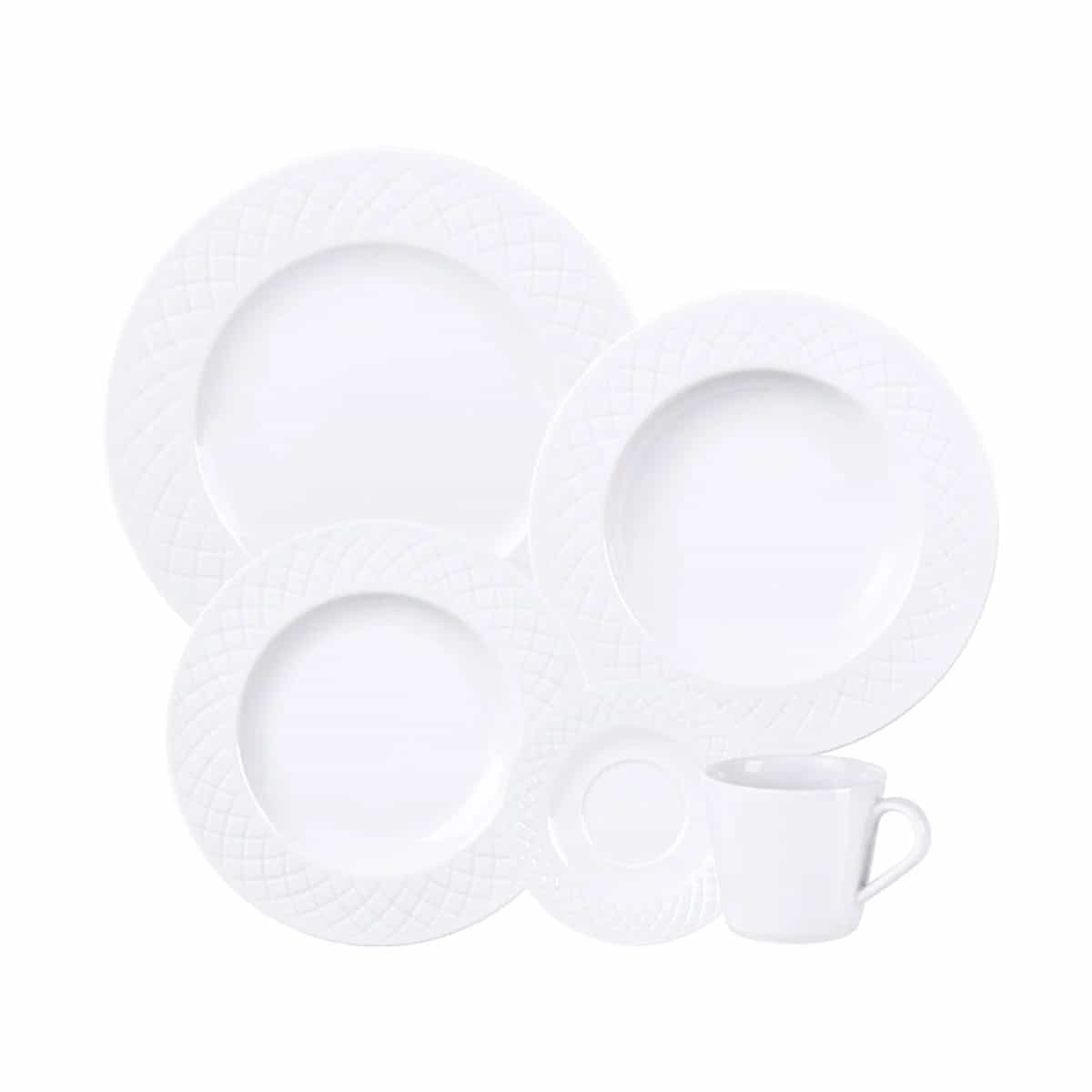 Juego de Vajilla Ingrid Tramontina de Porcelana 20 Piezas
