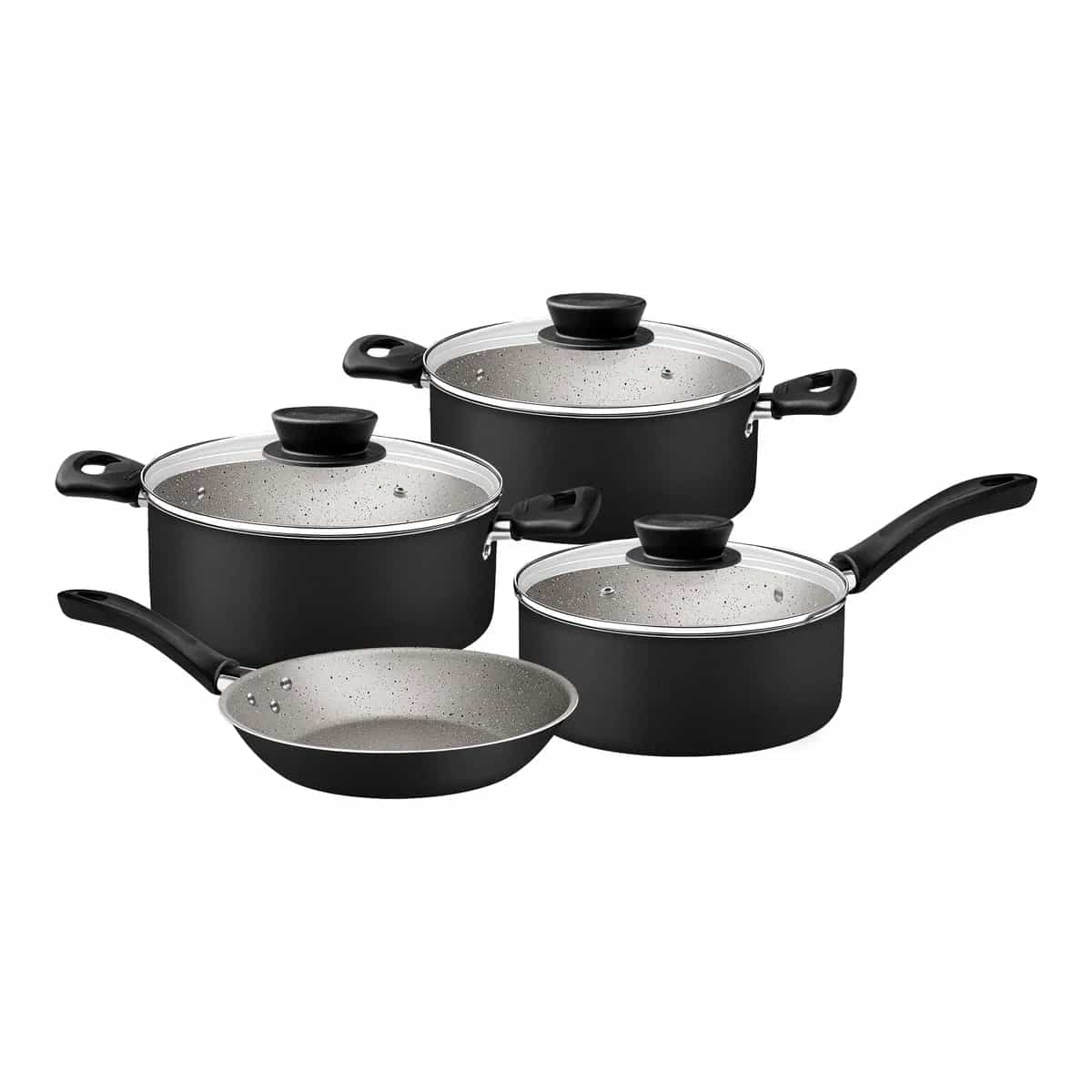 Combo de cocina con batería Tramontina Linz cubiertos New Kolor y vajilla 68 piezas